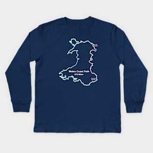 The Wales Coast Path Kids Long Sleeve T-Shirt